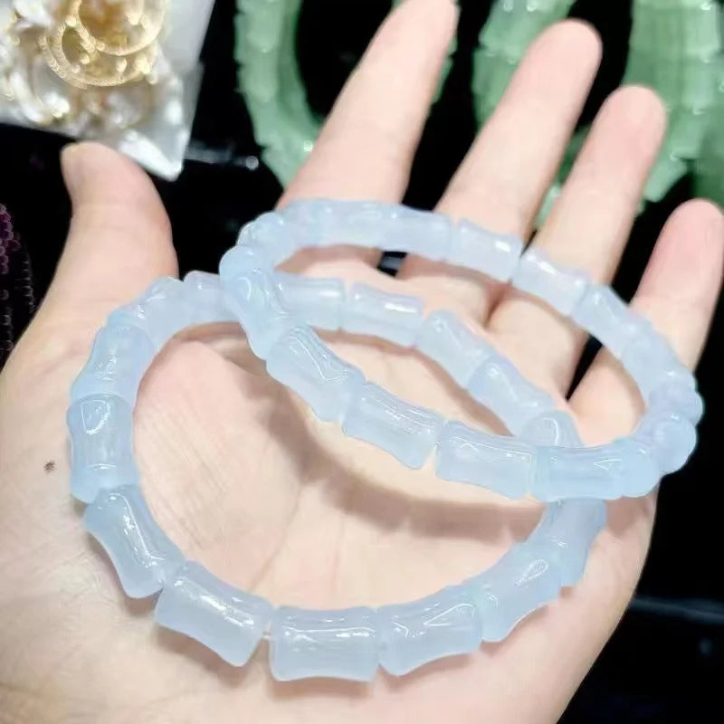 Chinese Imitation Bodhi Plate Playing Bracelet Girl Gradient Glass Bead Bracelet for Unisex Present DIY Jewelry Wholesale Qme