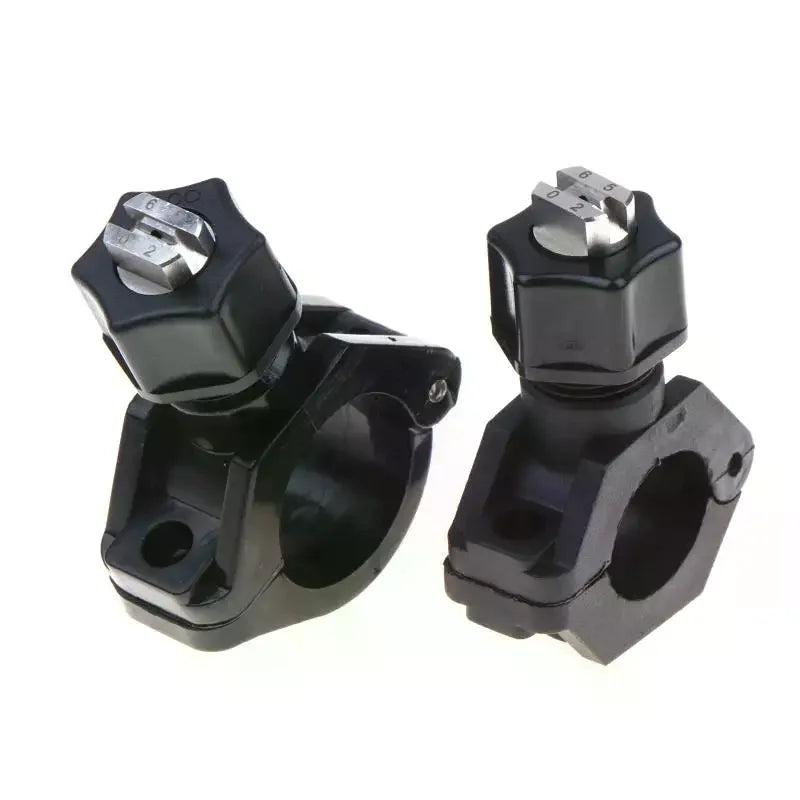 Clip-on Nozzles Pipe Mounting Plastic Clamp Swivel Balljoint Nozzle Qme