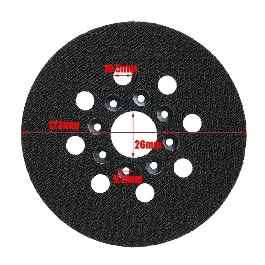 5Inch 8 Hole Hook Loop Sander Backing Pad 125mm Backing Pad Sanding Pads for Bosch Sanders GEX 125-1 AE , PEX 220 A, PEX 220 AE Qme