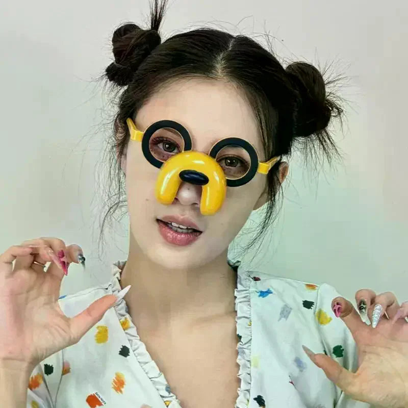 1Pcs Puppy Personality Ball Funny Glasses Pet Fashion Two-dimensional Halloween Glasses Home Festival Party Supplies Qme