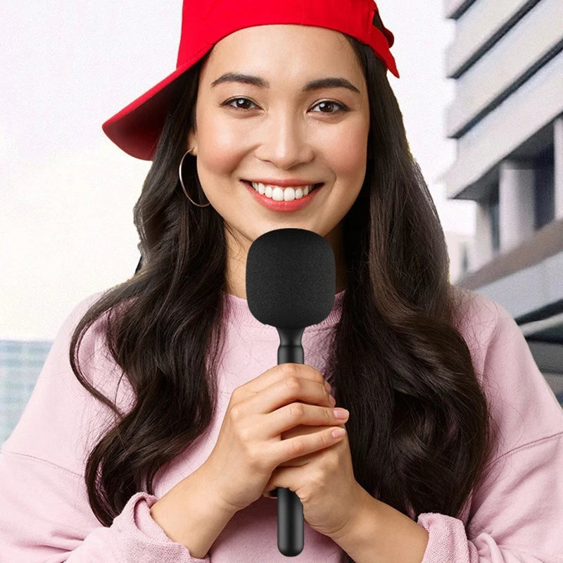 Handheld Wireless Microphone Adapter Holder Interview Silent Foam Qme