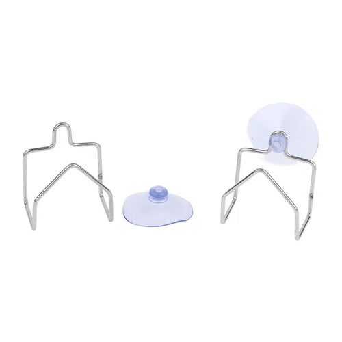 1/2/3Pcs Stainless Steel Drain Rack Suction Cup Cleaning Cloth Shelf Dish Drainer Sponge Holder Sink Kitchen Organizer Qme