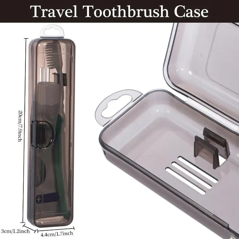 Plastic Toothpaste Box Storage Container Toothbrush Transparent Qme