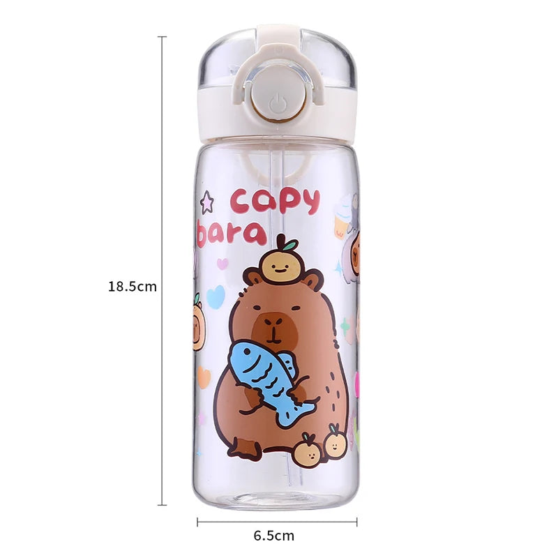 Capybara Cartoon Portable Large-capacity Water Bottle Sport Fitness Qme