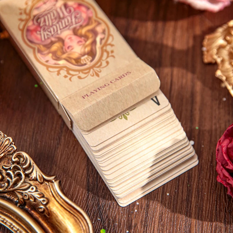 Elf Fairy Tale Retro Playing Cards, Dreamy Decorative Cards, Ideal for Card Collectors, Dual Use for Collection and Entertainmen Qme