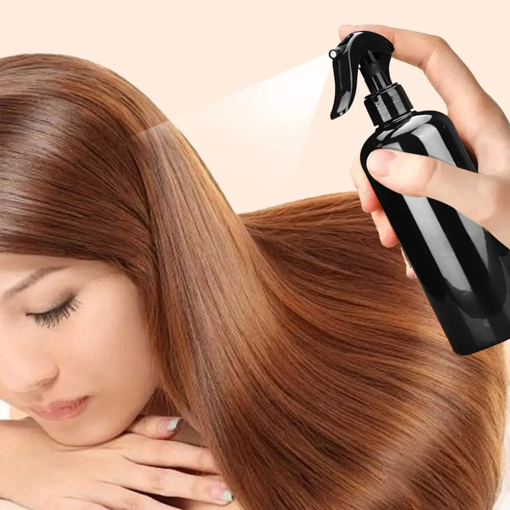 Hairdressing Spray Bottle Empty Refillable Bottles Plastic Black Dispenser Salon Water Sprayer Barber Hair Care Tools 300ML Qme
