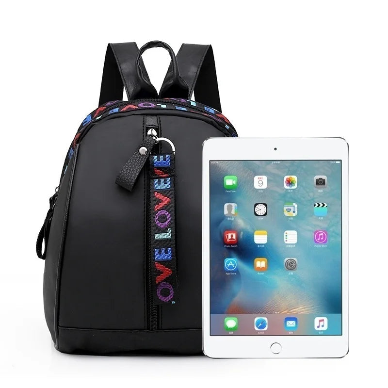 Women Backpacks Fashion LOVE Casual Shoulder Bag Back School Backpack Qme