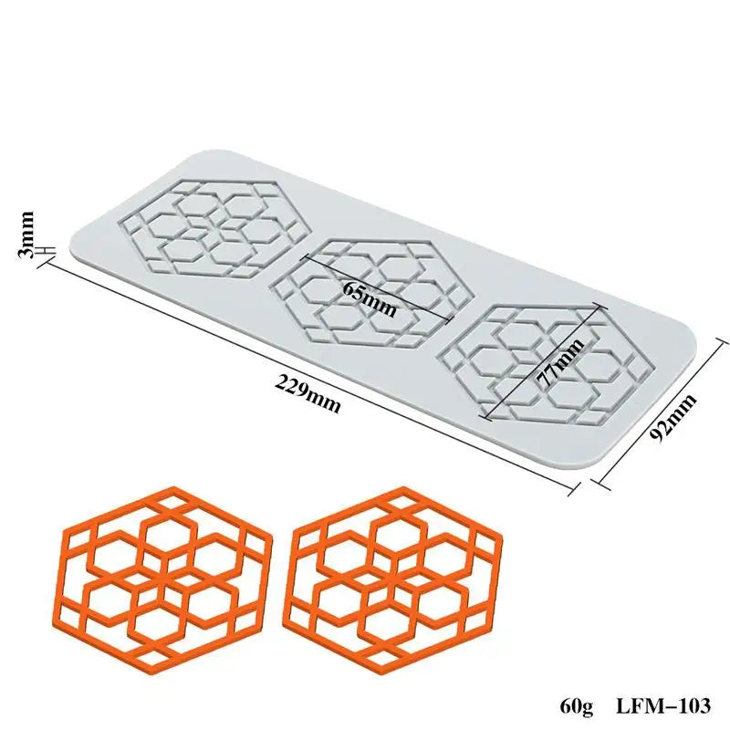 Silicone Fondant Molds Chocolate Mold Sugar Craft Gum Decorative Lace Qme LFM103