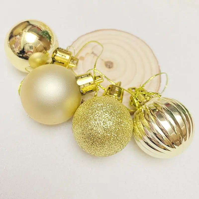 Waterproof Christmas Balls Fadeless Xmas Tree Hanging Ornaments Qme