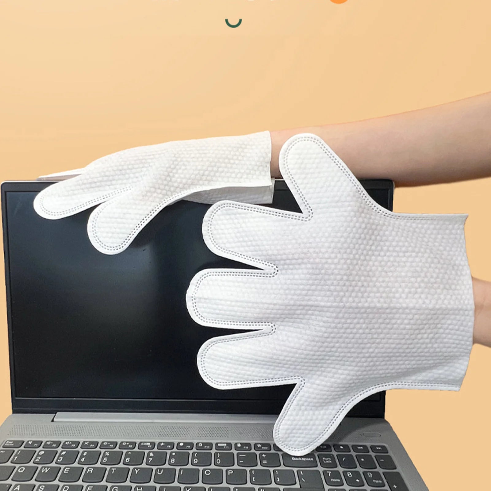10Pcs Microfiber Dusting Gloves Disposable Cleaning Gloves Wet Dry Dual Use Duster Gloves for Home Furniture Cleaning Qme
