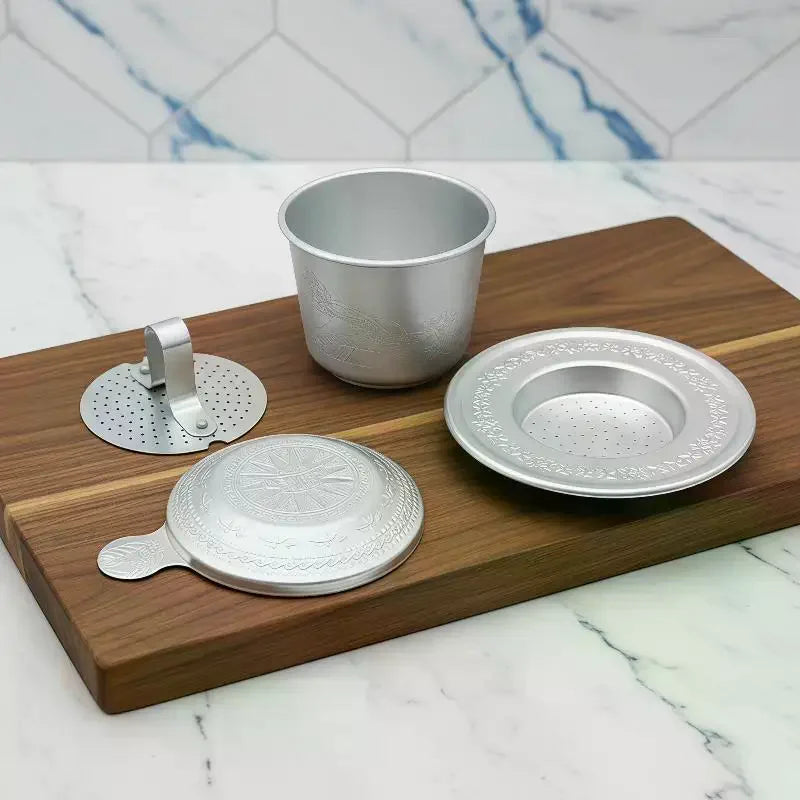 Portable Coffee Dripper Vietnamese Coffee Filter Compact Coffee Supplies Aluminum Coffee Accessories For Lovers Unique Gift Qme
