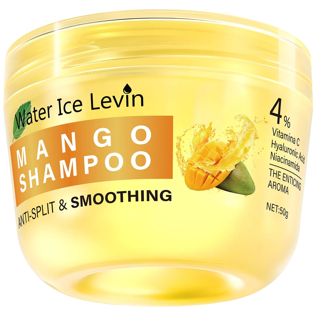 Mango Hyaluronic Acid Shampoo, Deep Care for Frizz Control and Moisture Retention, Nourishes with Mango Fragrance, Makes Hair Soft and Shiny Qme