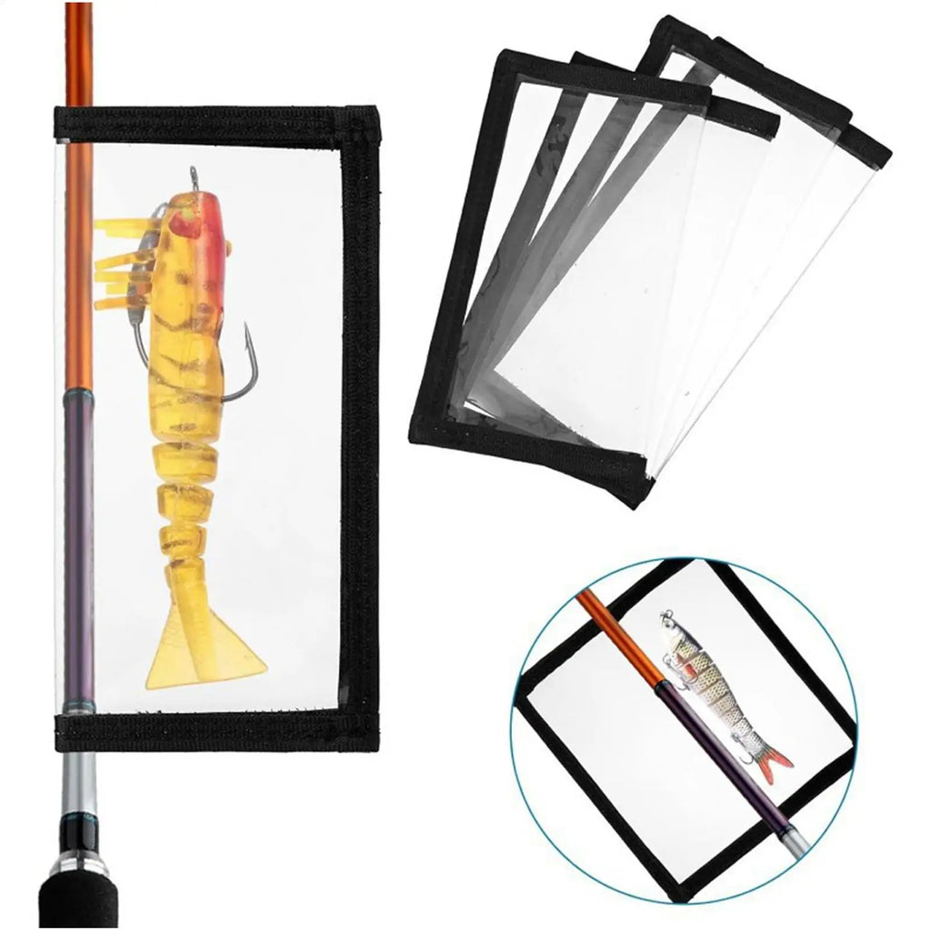 1PCFishing Lure Covers For Rod Clear Protective Bait Cover Lure Wraps For Fishing Rod For Men Angler Hook Bait Storage Saltwater Qme