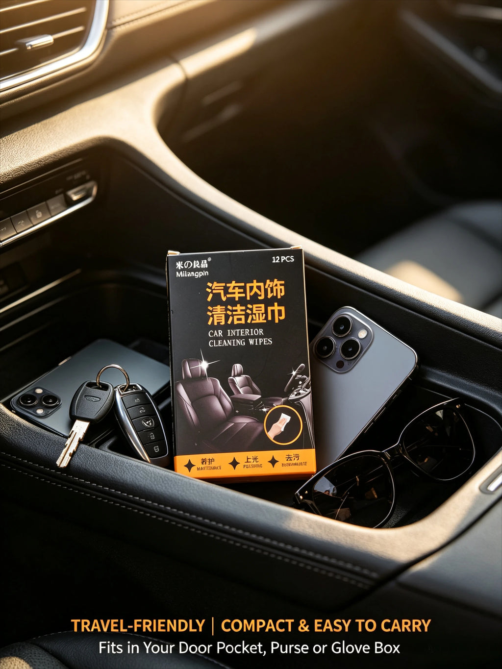 Multi-functional car cleaning wet wipes, suitable for all car interiors. Strong cleaning power, a must-have for car owners. Qme