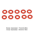 10Pcs O-rings Food Grade Silicone For Coffee Machine Pressure Tube O Sealing Washer Red VMQ Repair Box Assortment Kit. Qme 10pcs
