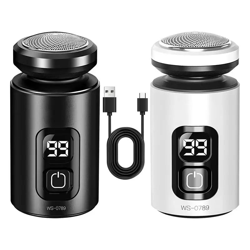 Mini Electric Shaver LED Face Waterproof Razor Wet Dry USB Qme