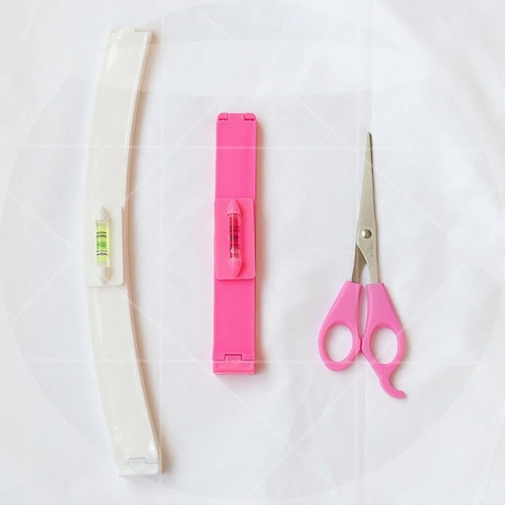 3Pcs/set Hair Cutting Tool Kit Bangs Trimming Scissors Comb Set for DIY Home Hair Styling Qme