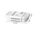 Kitchen Sealed Fresh Storage Containers 4 White Food Box Refrigerator Qme 350ml