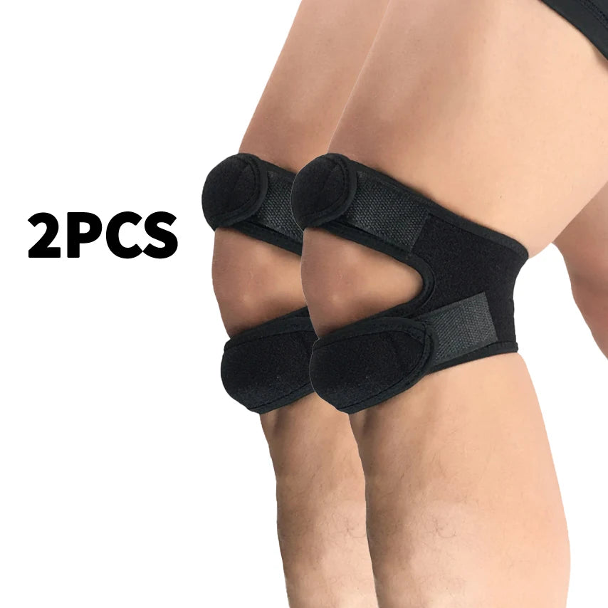 Sports Patellar Band Running Shock Absorbing Compression Knee Support Qme 2pcs