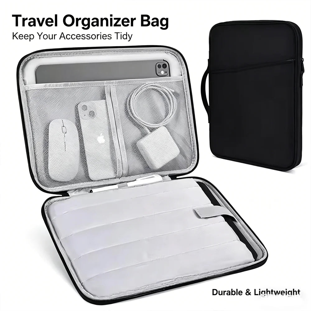 11-13 Inch Waterproof iPad Tablet Laptop Bag, Handheld Portable Storage Pouch for iPad & Tablet, High Quality Qme