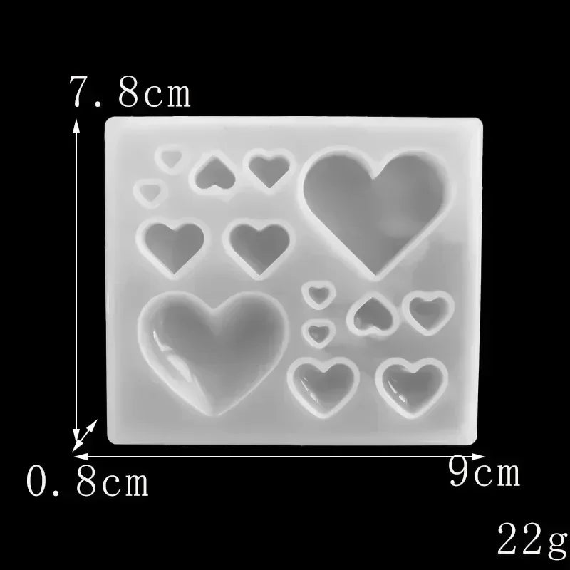 Heart-shaped Silicone Fondant Mold Chocolate Cake Suitable Valentines Qme