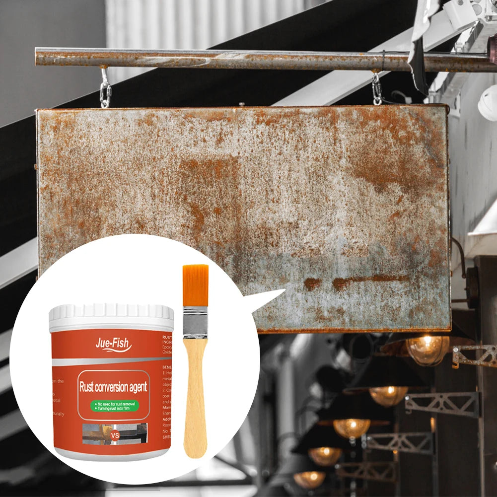 300g Metal Surfaces Rust Remover Water Based Paint Metal Rust Converter Anti-rust Protection Car Coating Primer Rust Inhibitor Qme