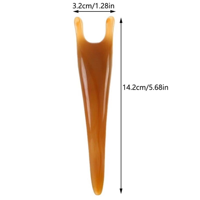 Multifunctional Resin Face Lifting Scraping Massage Nose Y-shape Qme