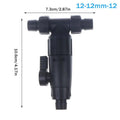 3-Way Valve Aquarium Filter Connector Accessories 12 Double Tap Quick Qme A1