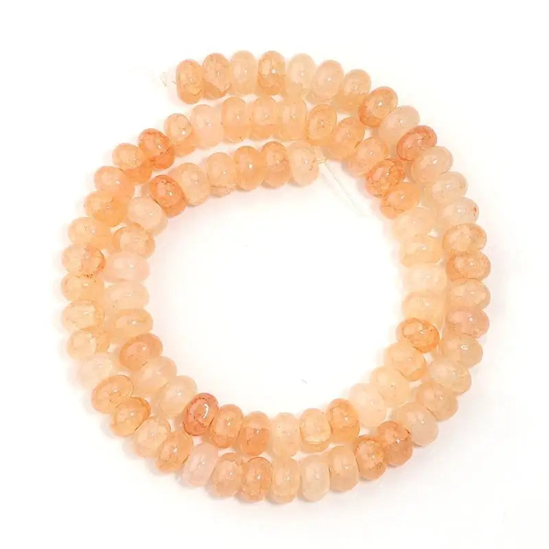 5x8mm Colorful Loose Glass Beads Abacus Flat Round Style for DIY Jewelry Making Home Craft Activities Qme A4