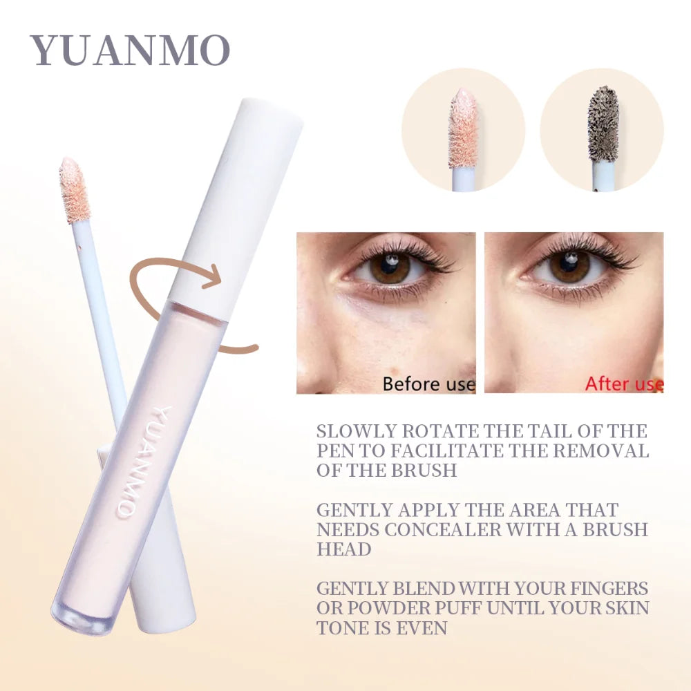 Liquid Concealer Matte Coverage Waterproof Oil Control Moisturizing Qme