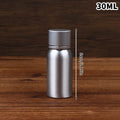 Silver Lid Aluminum Container Travel Bottle 30 50 60 100 120 150 200 Qme 30ML