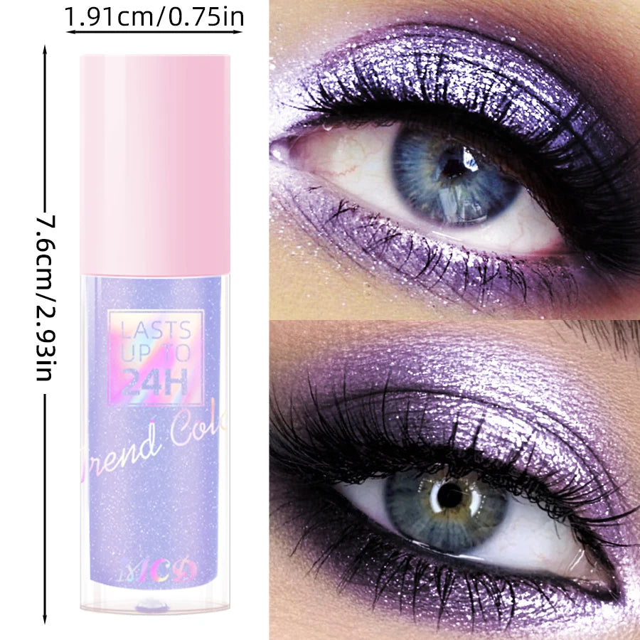 Glitter Metallic Waterproof Liquid Eyeshadow Long-lasting Qme