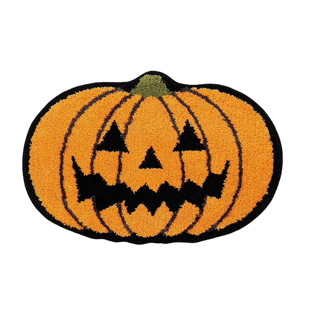 Halloween Carpet Floor Mat Doormat Halloween Creative Cute Cartoon Devil Pumpkin Bat Decoration Non-Slip Floor Door Mat Qme