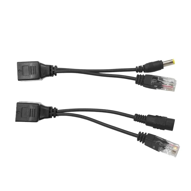 5pcs POE Spliter Waterprrof With Video And Power Adapter Cable RJ45 12V-48V Supply Module Injector for IP Camera Extender Qme