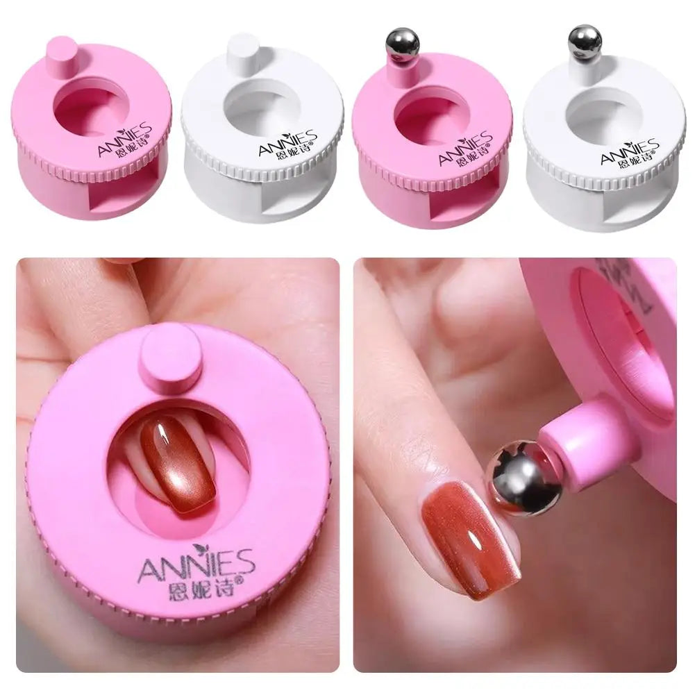 Automatic Cat Eye Magnet Nails Rotating Nail Wide Light Glass Bead Qme