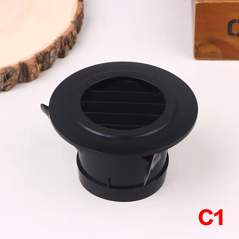 75/100/125mm Round Ducting Ventilation Cover Air Vent Extract Valve Grille Air Circulation Vents Cover Qme C1