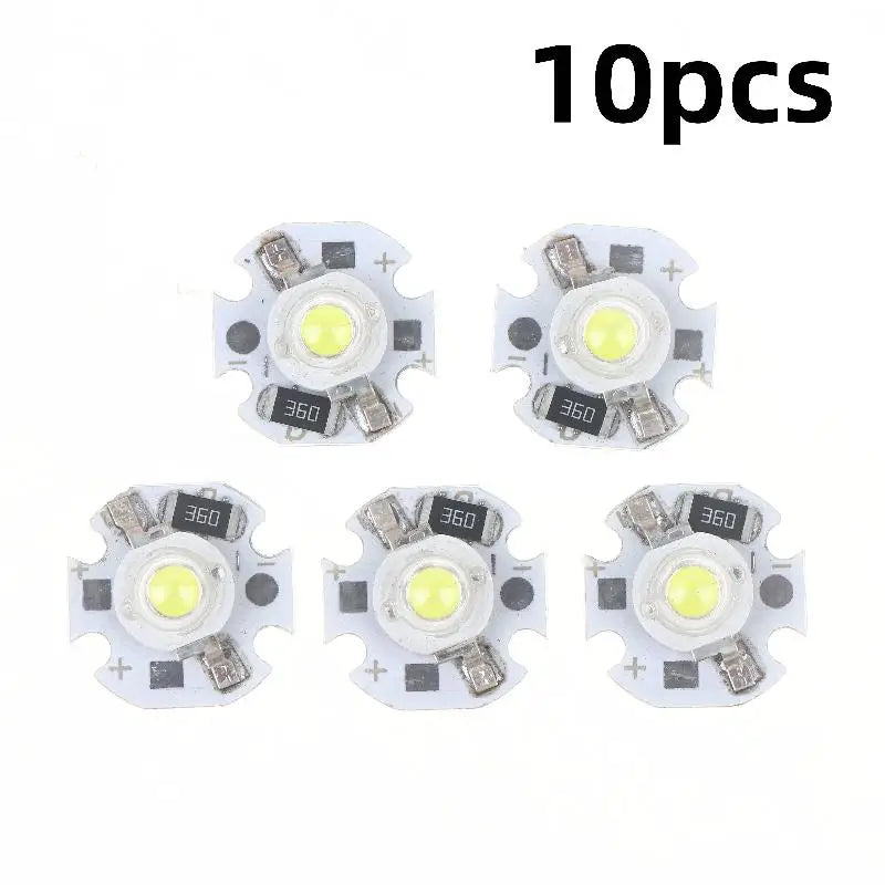 5/10Pcs 16mm 20mm LED Lamp Boards 1W 3W Single Color 5V 12V Warm Neutral White Spotlights Downlights Sunset Lights Qme White 12V 1W 10pcs