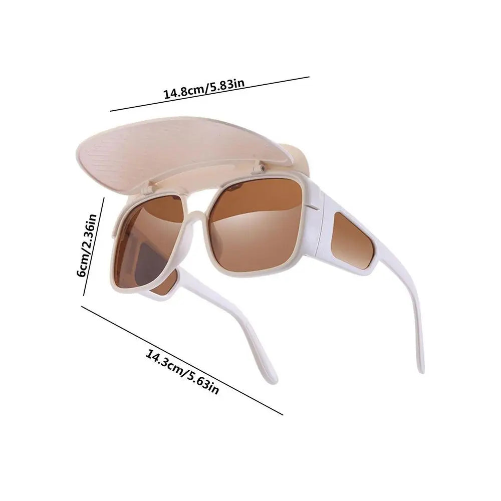 Sunvisor Sunglasses For Women Hat Brim Sunglasses Sun Protection Comfortable And Detachable Cycling Glasses Stable And Funny Qme White China Mainland