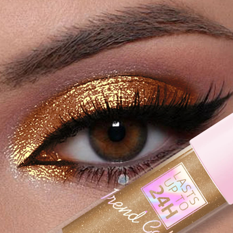 8 Metallic Waterproof Liquid Eyeshadow-high Shine Long-lasting Qme 04