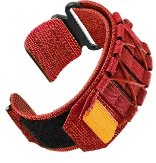20mm 22mm Nylon Strap For Huawei watch GT4 46MM GT3 PRO 43mm/GT2 42mm GTS/GTR Sport Band for Samsung Galaxy 4/5/6 Classic 5pro Qme Red 20mm
