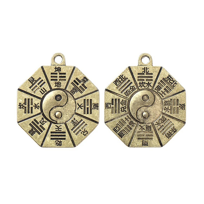 Taoism Bagua Diagrams Pendant Chinese Amulet Yin Yang Divination Qme
