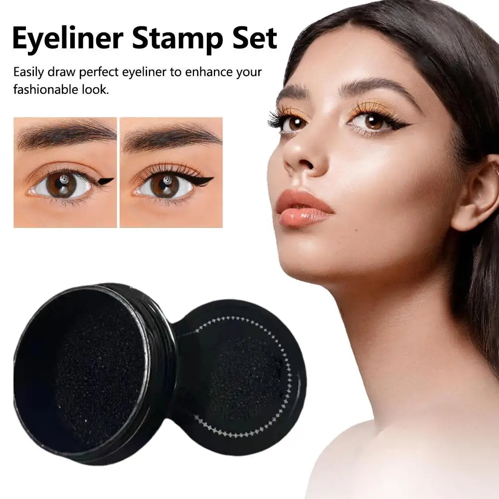 Double Ended Eye Eyeliner Stamps Shadow Cosmetic Easy Liner Stamping Qme