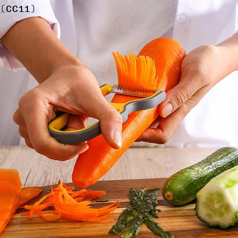 Stainless Steel Multi-function Potato Peeler Fruit Vegetable Chopper Qme