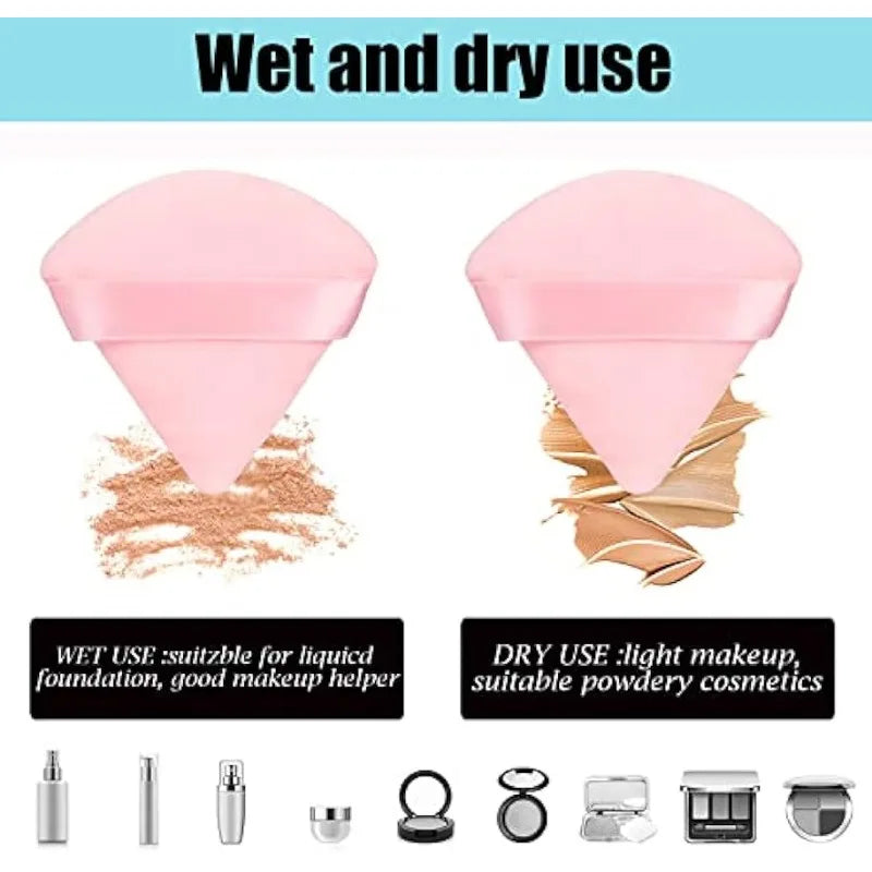 Disposable Makeup Tool Professional Tools Triangle Soft Powder Puff Qme