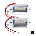LED Car License Number Plate Light For SUV Truck Trailer Van Tag Step Lamp White Bulbs Car Products License Plate Lights Qme 2PCS