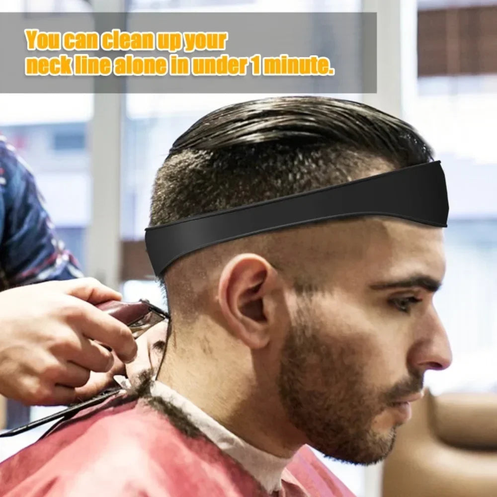 DIY Home Hair Trimming Haircuts Curved Headband Silicone Neckline Qme