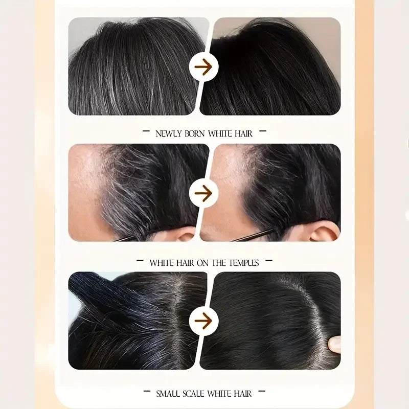 Three-color Hair Dye Stick Miracle Covering Gray Long-lasting Qme
