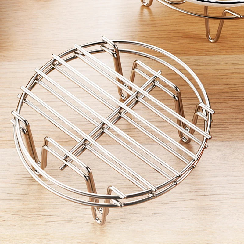 Cooking Baking Pot Stand Stainless Steel Cookware Steamer Rack Qme