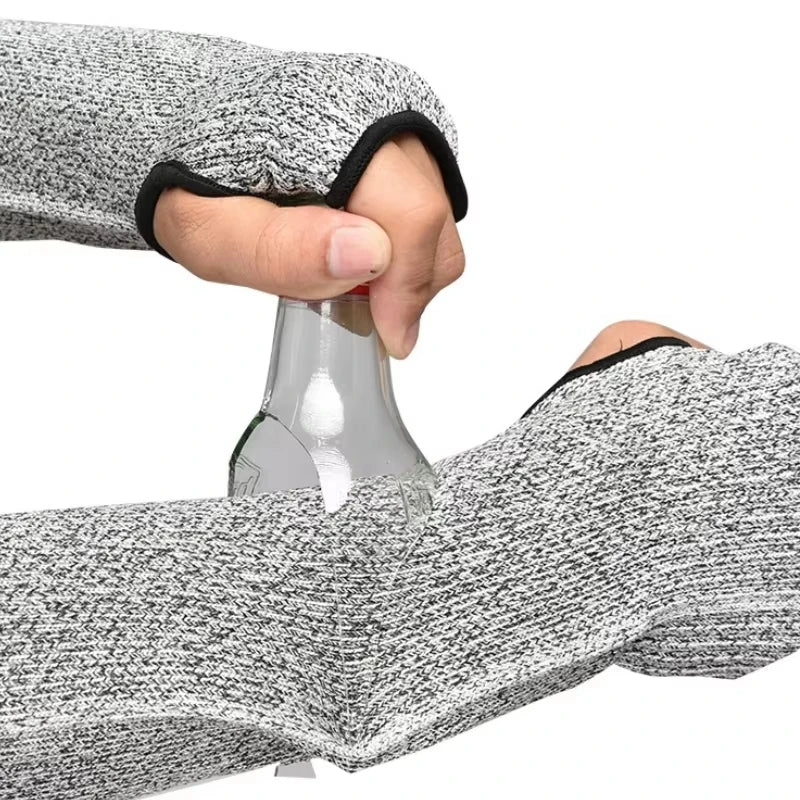 Anti-Cut Safety Sleeves Cutting Resistant Arm Puncture Gloves Breathable Protector Household Arm Guard Bracers Qme