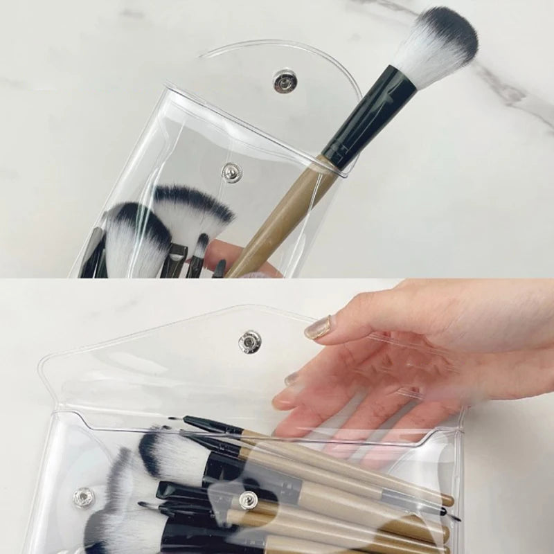Portable Organizer Stationery Storage Bag Supplies Office Transparent Qme